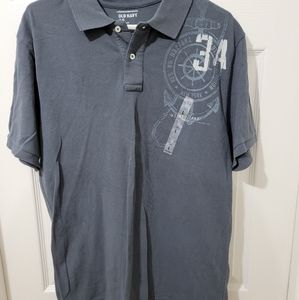 NWT Old Navy Men's Polo, Gray, Large